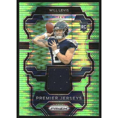 2023 Panini Prizm Premier Jerseys Neon Green Pulsar #4 Will Levis
