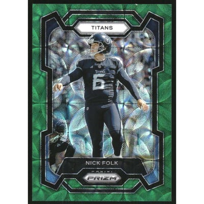 2023 Panini Prizm Prizms Green Scope #208 Nick Folk