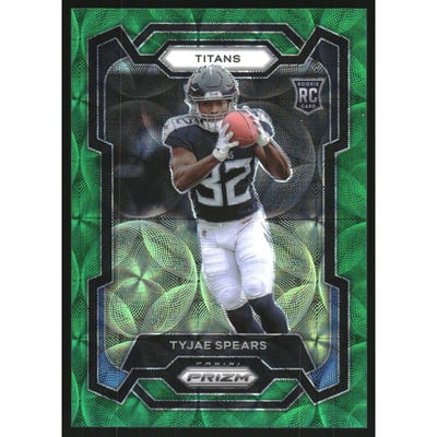 2023 Panini Prizm Prizms Green Scope #396 Tyjae Spears