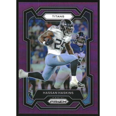 2023 Panini Prizm Prizms Purple #285 Hassan Haskins