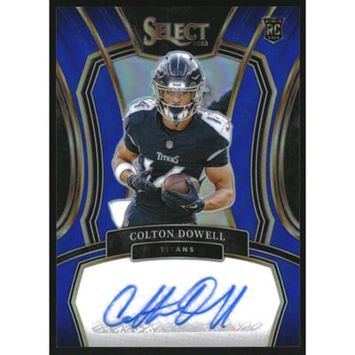 2023 Select Rookie Signatures Prizm Blue #35 Colton Dowell