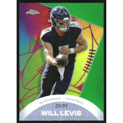 2023 Topps Composite Chrome All Etch Green Refractors #CAE25 Will Levis