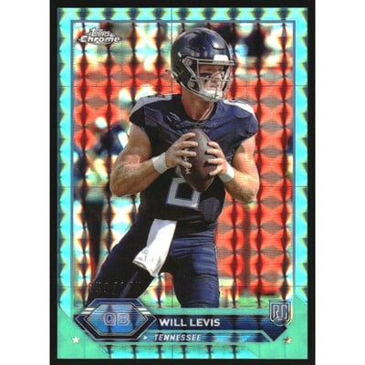 2023 Topps Composite Chrome Aqua Geometric Refractors #4 Will Levis RC /175
