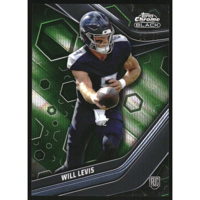 2023 Topps Composite Chrome Black Green Wave Refractors #149 Will Levis RC /99