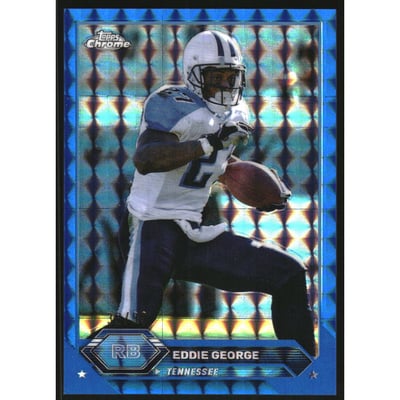 2023 Topps Composite Chrome Blue Geometric Refractors #34 Eddie George