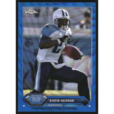 2023 Topps Composite Chrome Blue Wave Refractors #34 Eddie George