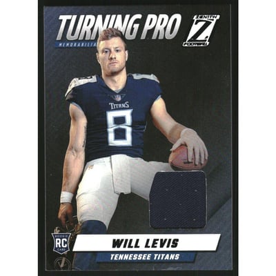 2023 Zenith Turning Pro Memorabilia #3 Will Levis