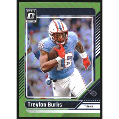 2024 Donruss Optic Lime Green #193 Treylon Burks