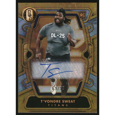 2024 Panini Gold Standard Rookies Autographs Platinum #131 T'Vondre Sweat