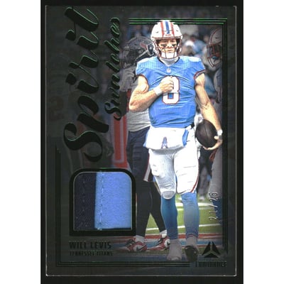 2024 Panini Luminance Spirit Swatches Prime Green #13 Will Levis