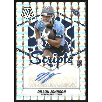 2024 Panini Mosaic Rookie Scripts #33 Dillon Johnson
