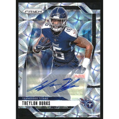 2024 Panini Prizm Prizms Choice Autographs #281 Treylon Burks