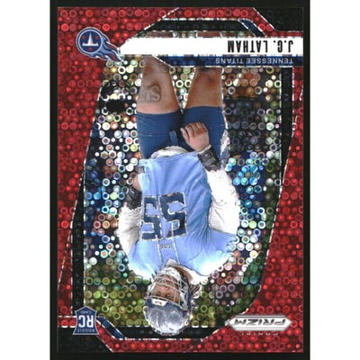 2024 Panini Prizm Prizms No Huddle Red #334 JC Latham