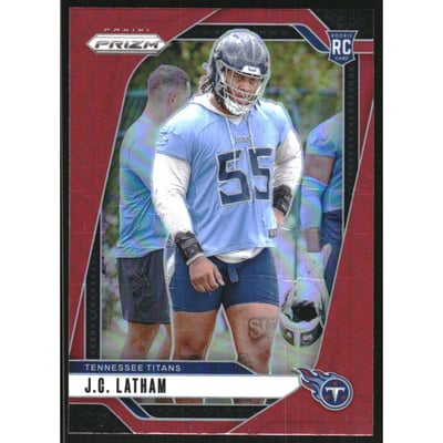 2024 Panini Prizm Prizms Red #334 JC Latham