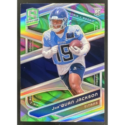2024 Panini Spectra Rookies Neon Marble #181 Jha Quan Jackson RC /4