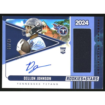 2024 Rookies and Stars Freshman Orientation Jersey Autographs #32 Dillon Johnson