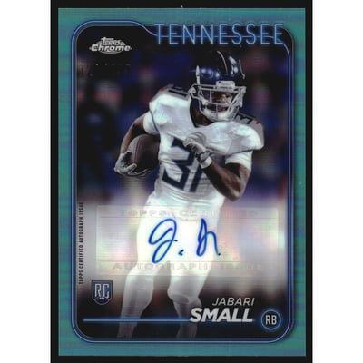 2024 Topps Chrome Rookie Autographs Aqua Refractors #RAJSM Jabari Small