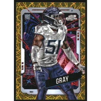 2024 Topps Cosmic Chrome Gold Interstellar Refractors #193 Cedric Gray