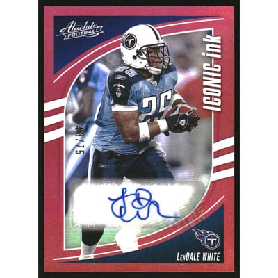 2025 Absolute Iconic Ink Red #20 LenDale White/75