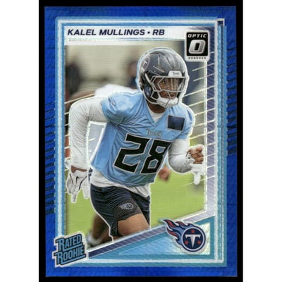 2025 Donruss Optic Blue Hyper #262 Kalel Mullings RR
