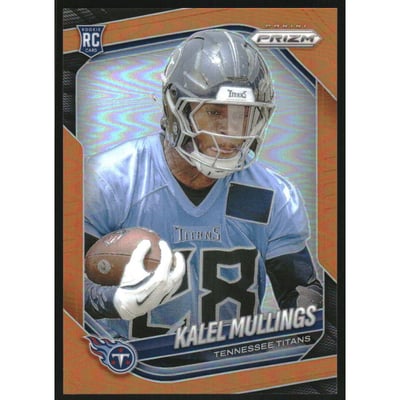2025 Panini Prizm Prizms Orange #385 Kalel Mullings