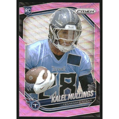 2025 Panini Prizm Prizms Pink Wave #385 Kalel Mullings