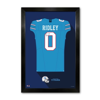 Calvin Ridley Tennessee Titans 14" x 20" Framed Jersey Art Print