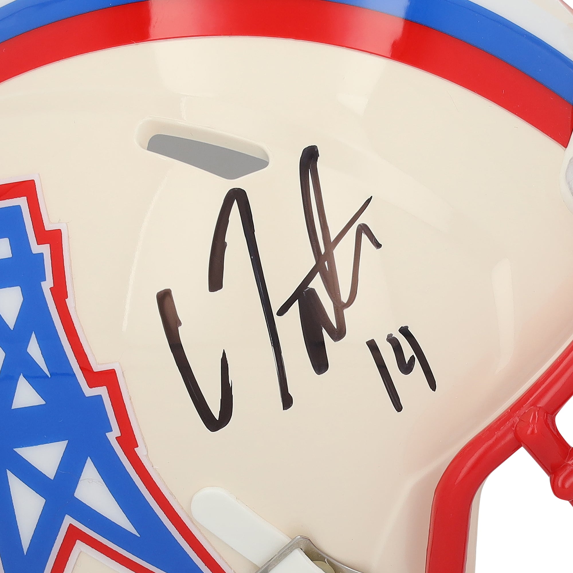 Carnell Tate Tennessee Titans Autographed Riddell Retro Speed Mini Helmet