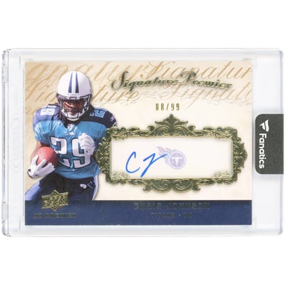 Chris Johnson Tennessee Titans Autographed 2008 Upper Deck Premier Signature Premier #SP13 #88/99 Rookie Card 