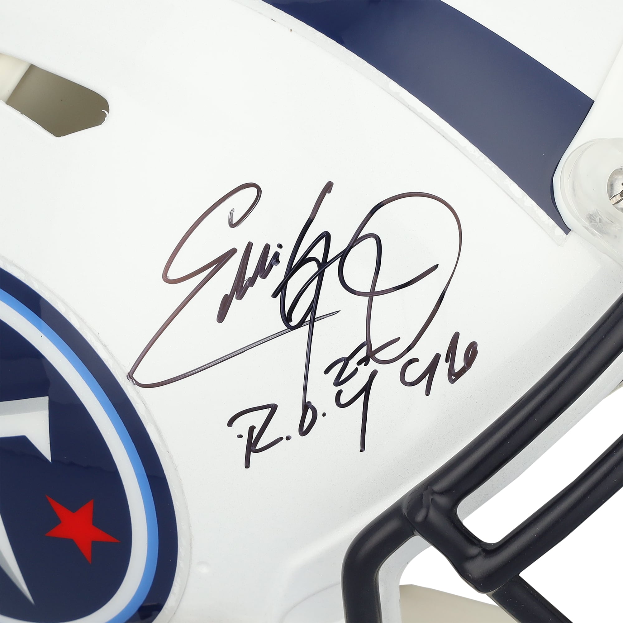 Eddie George Tennessee Titans Autographed Riddell 1999-2017 Throwback Speed Authentic Helmet with "ROY 96" Inscription