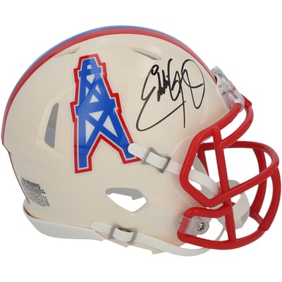 Eddie George Tennessee Titans Autographed Fanatics Authentic Riddell Retro Speed Mini Helmet  