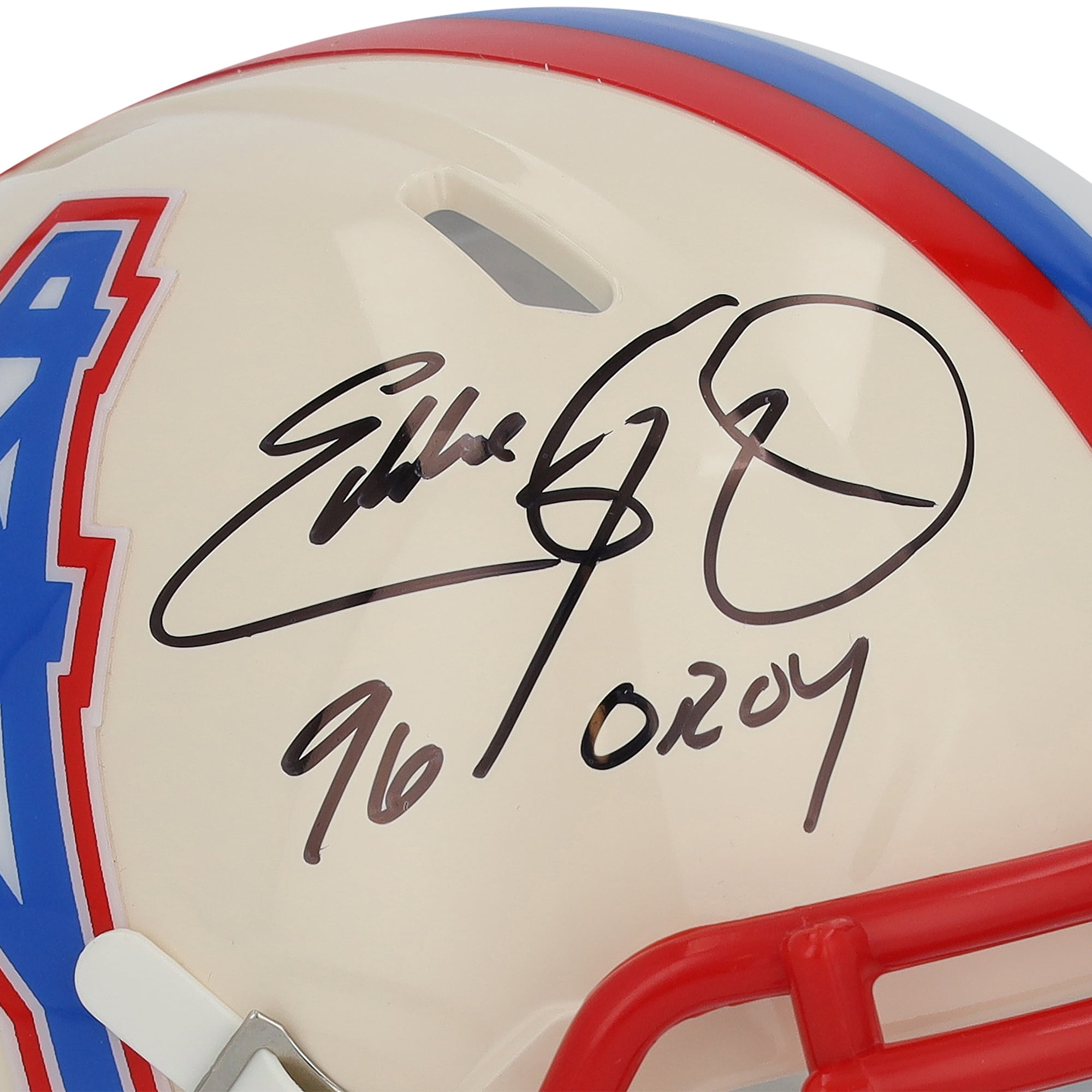 Eddie George Tennessee Titans Autographed Riddell Retro Speed Mini Helmet with "96 OROY" Inscription