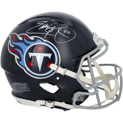 Eddie George Tennessee Titans Autographed Fanatics Authentic Riddell Speed Authentic Helmet 