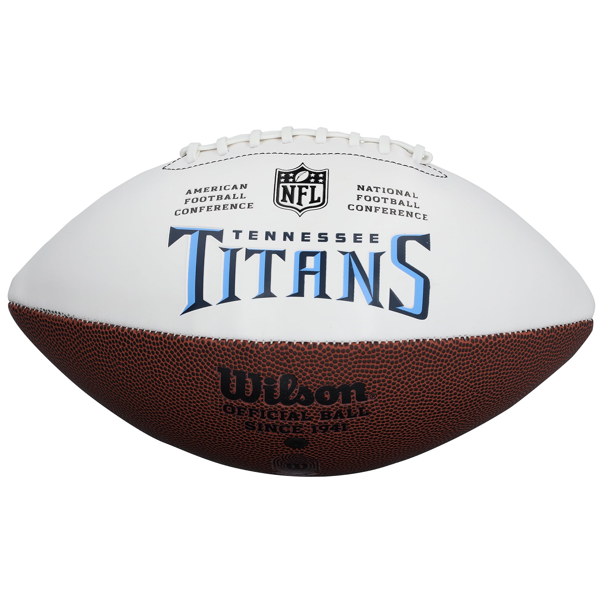 Eddie George Tennessee Titans Autographed Wilson White Panel Football with "96 OROY" Inscription