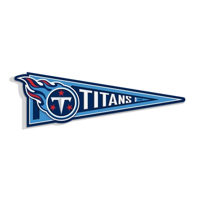 Tennessee Titans Fanpoint 23" 3D Pennant Wall Art