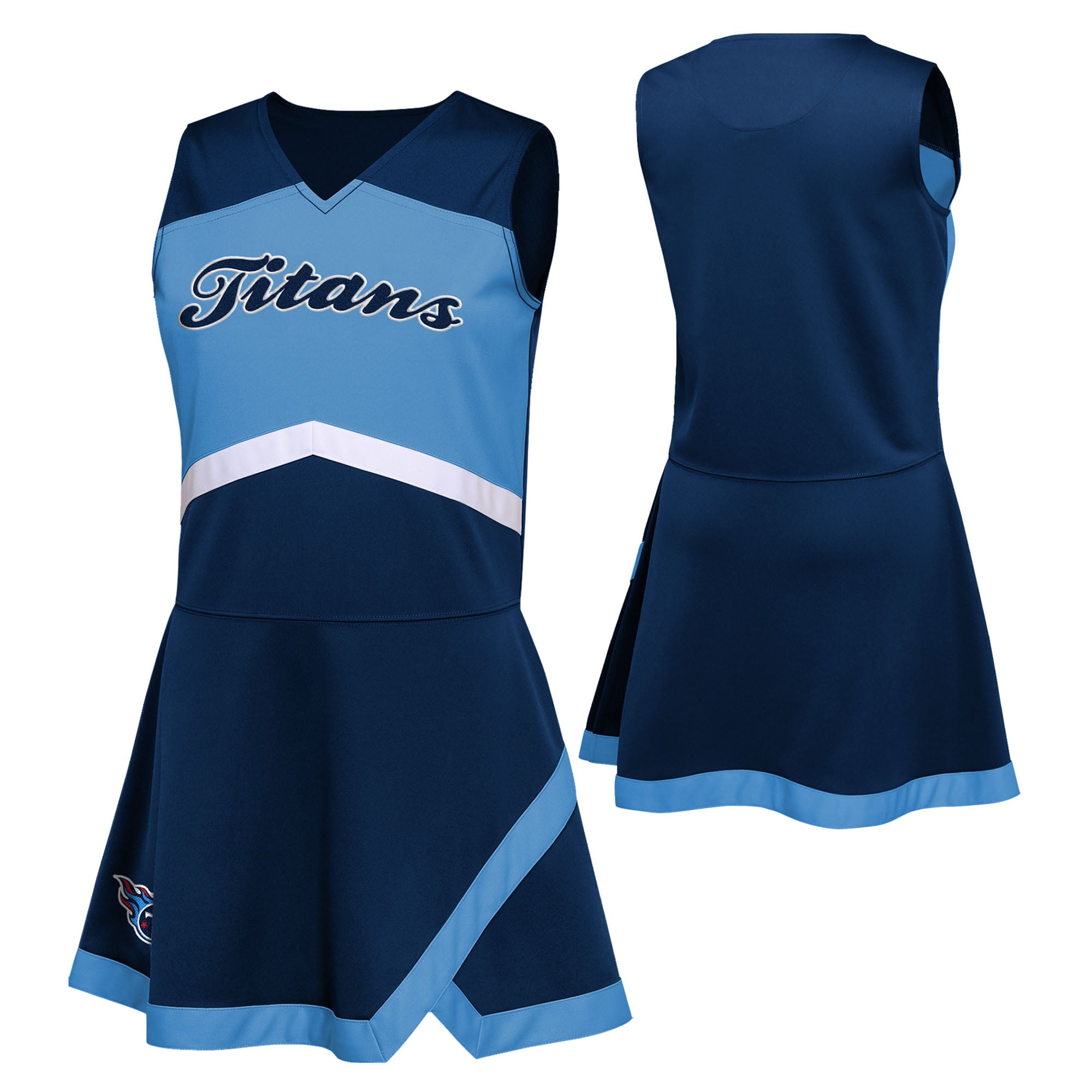 titans jersey dress Girls Preschool Navy Tennessee Two-Piece Cheer Captain Jumper with Bloomers Set 1=handle1=Nightstand=richmond-ridged-2-drawer-bedside-table-sage-green