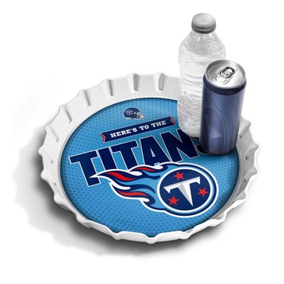Tennessee Titans IDNA 13" Bottle Cap Serving Tray
