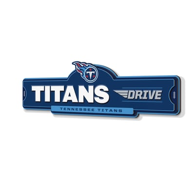 Tennessee Titans IDNA 3D Street Sign