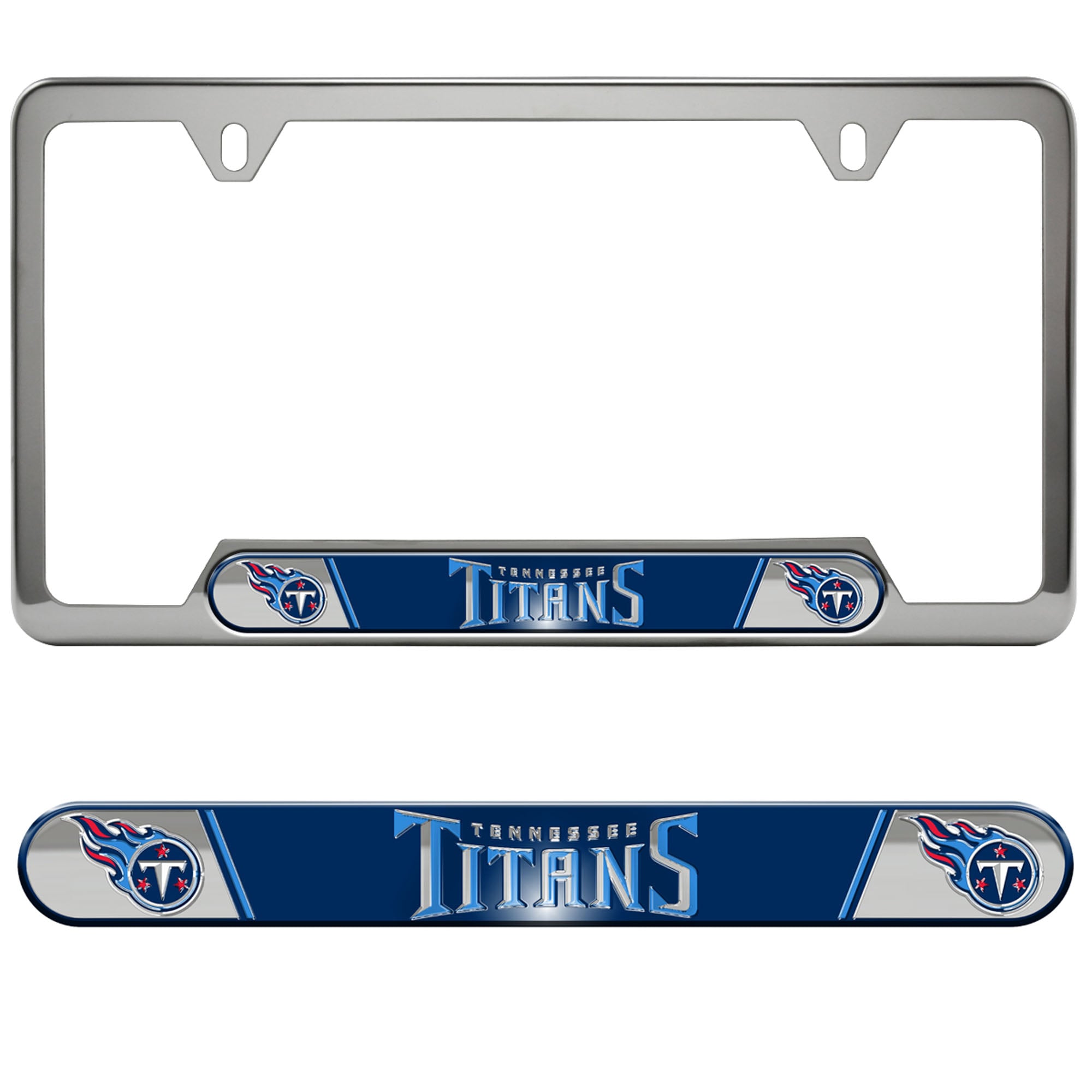 Cadre de plaque d'immatriculation en relief Logo Brands Tennessee Titans