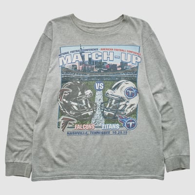Match-Up Majestic 2015 Long Sleeve T-shirt - Heather Gray - L by Fanatics Real Vintage