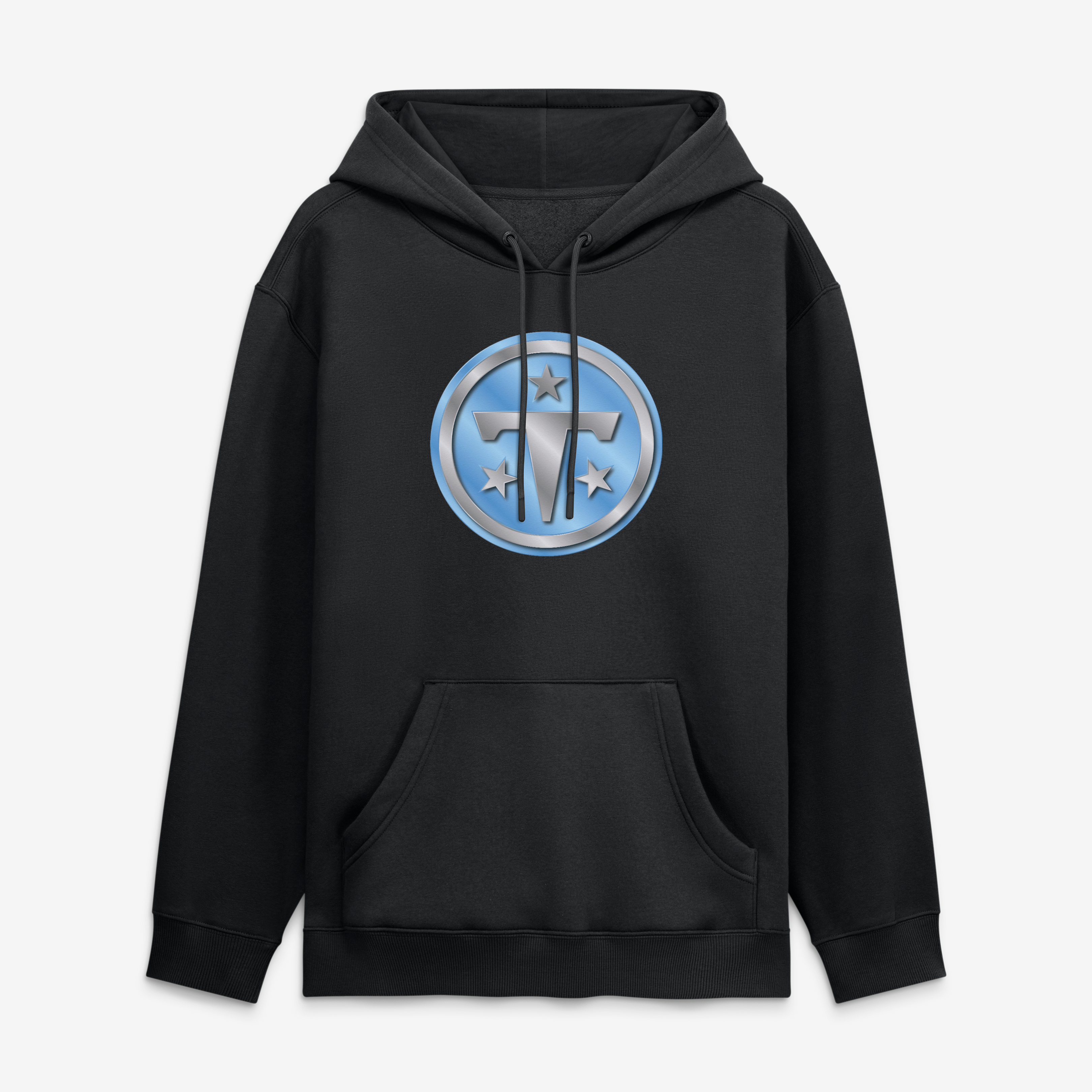 Sweat à capuche noir pour homme avec la mascotte métallique des Tennessee Titans