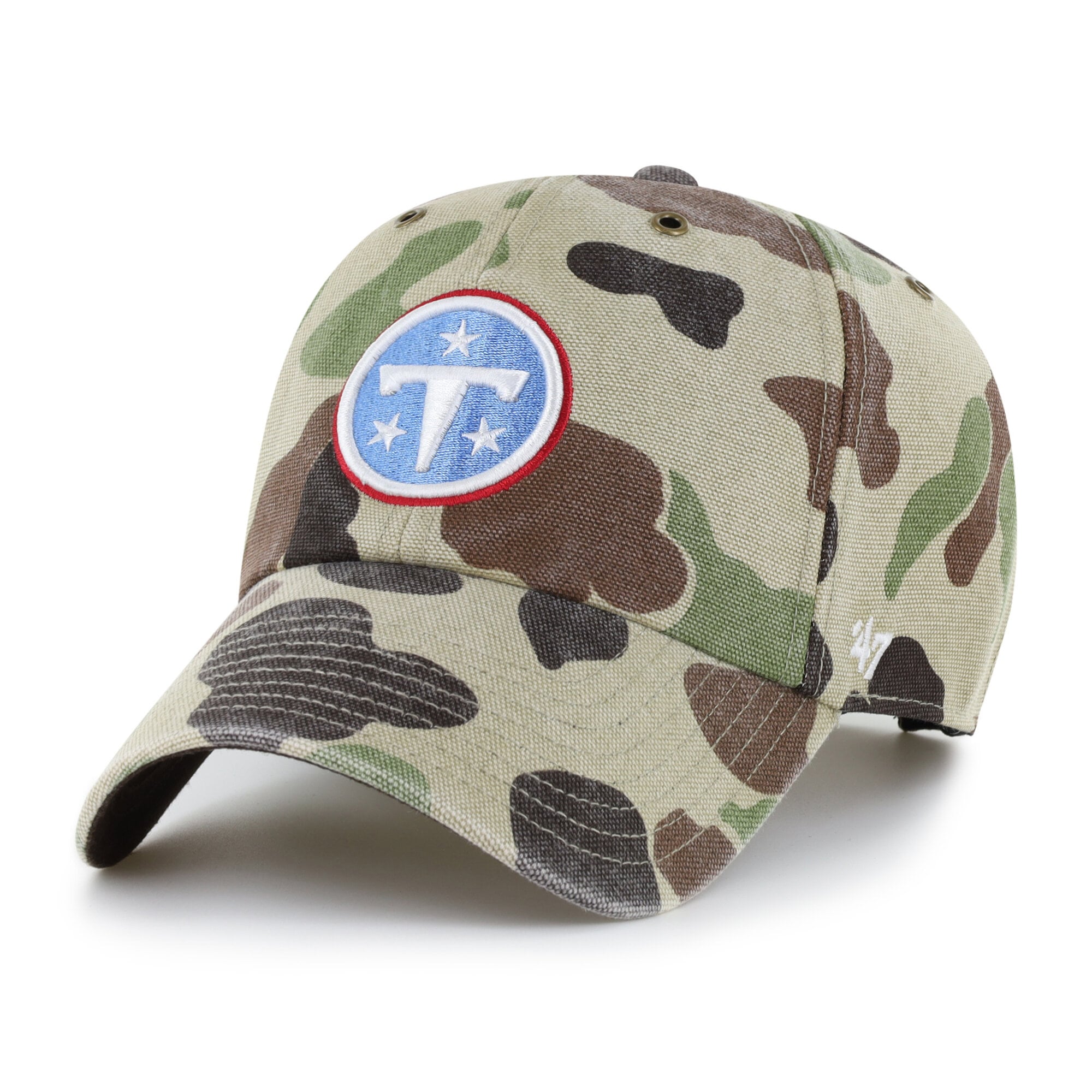 Casquette ajustable Carhartt x '47 Duck Camo Tennessee Titans Clean Up pour homme