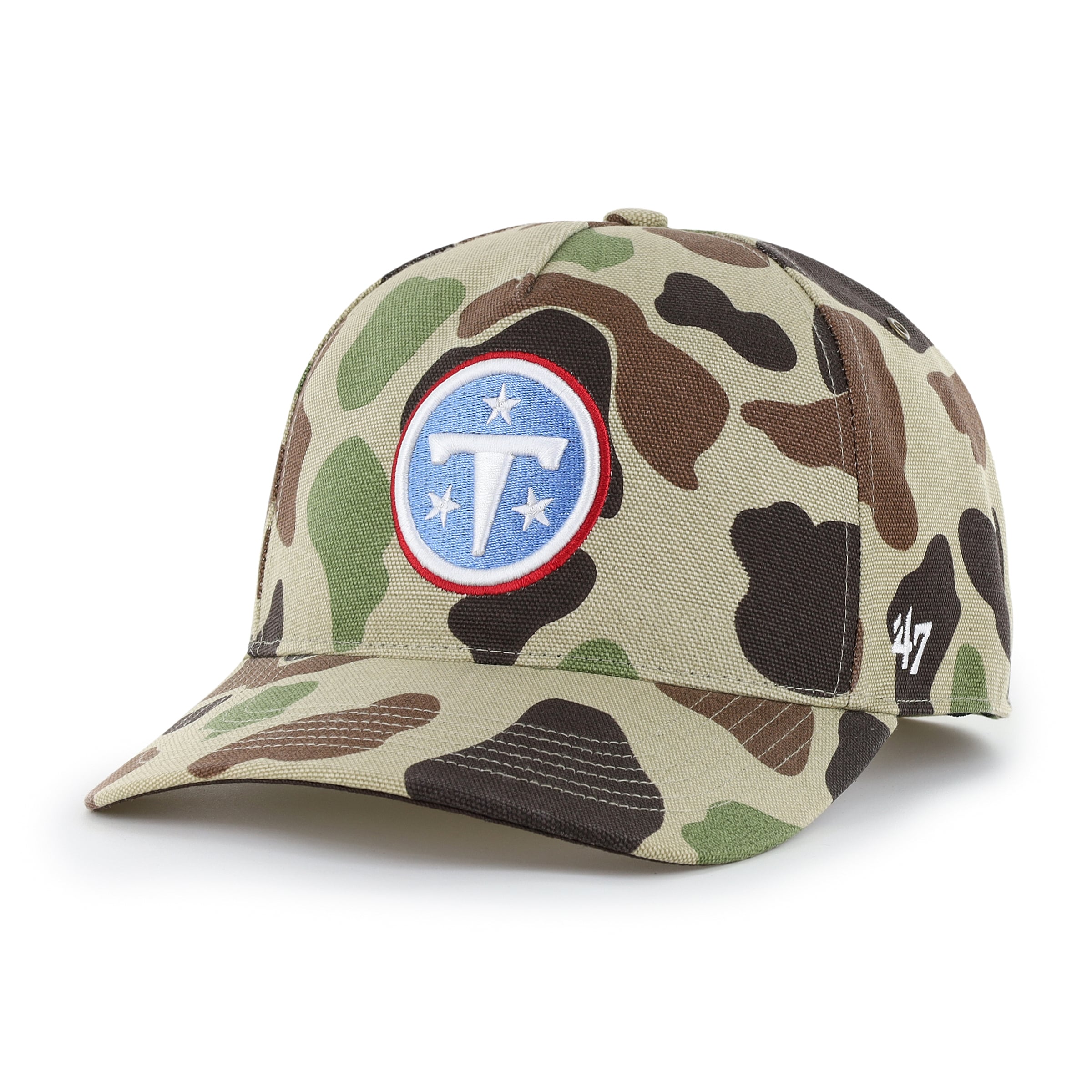 Casquette ajustable Carhartt x '47 Duck Camo Tennessee Titans Hitch pour homme