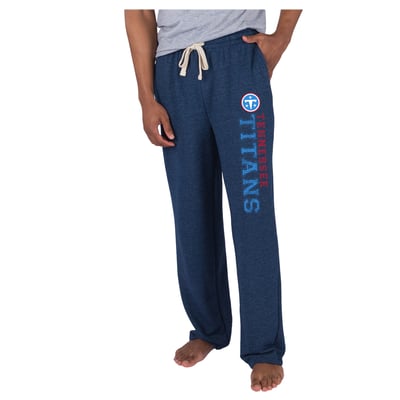  Tennessee Titans Concepts Sport Mainstream French Terry Tri-Blend Sweatpants - Navy