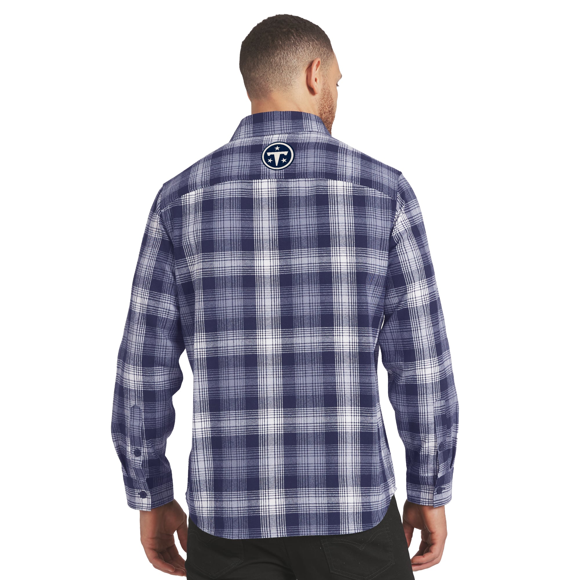 Chemise en flanelle à carreaux bleu marine Tennessee Titans, collection Darius Rucker pour homme par Fanatics