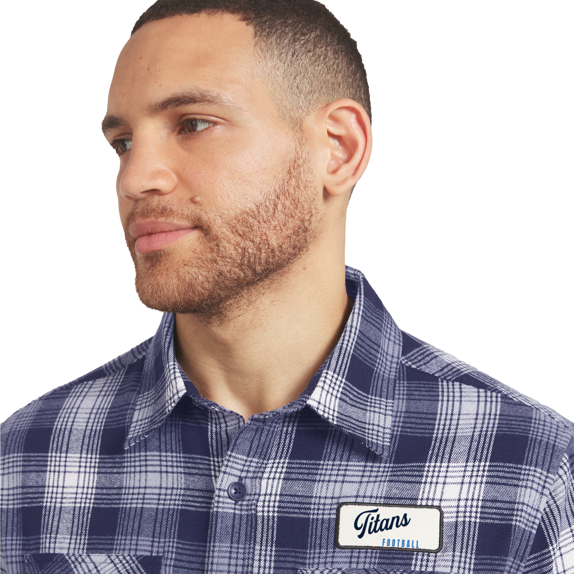 Chemise en flanelle à carreaux bleu marine Tennessee Titans, collection Darius Rucker pour homme par Fanatics