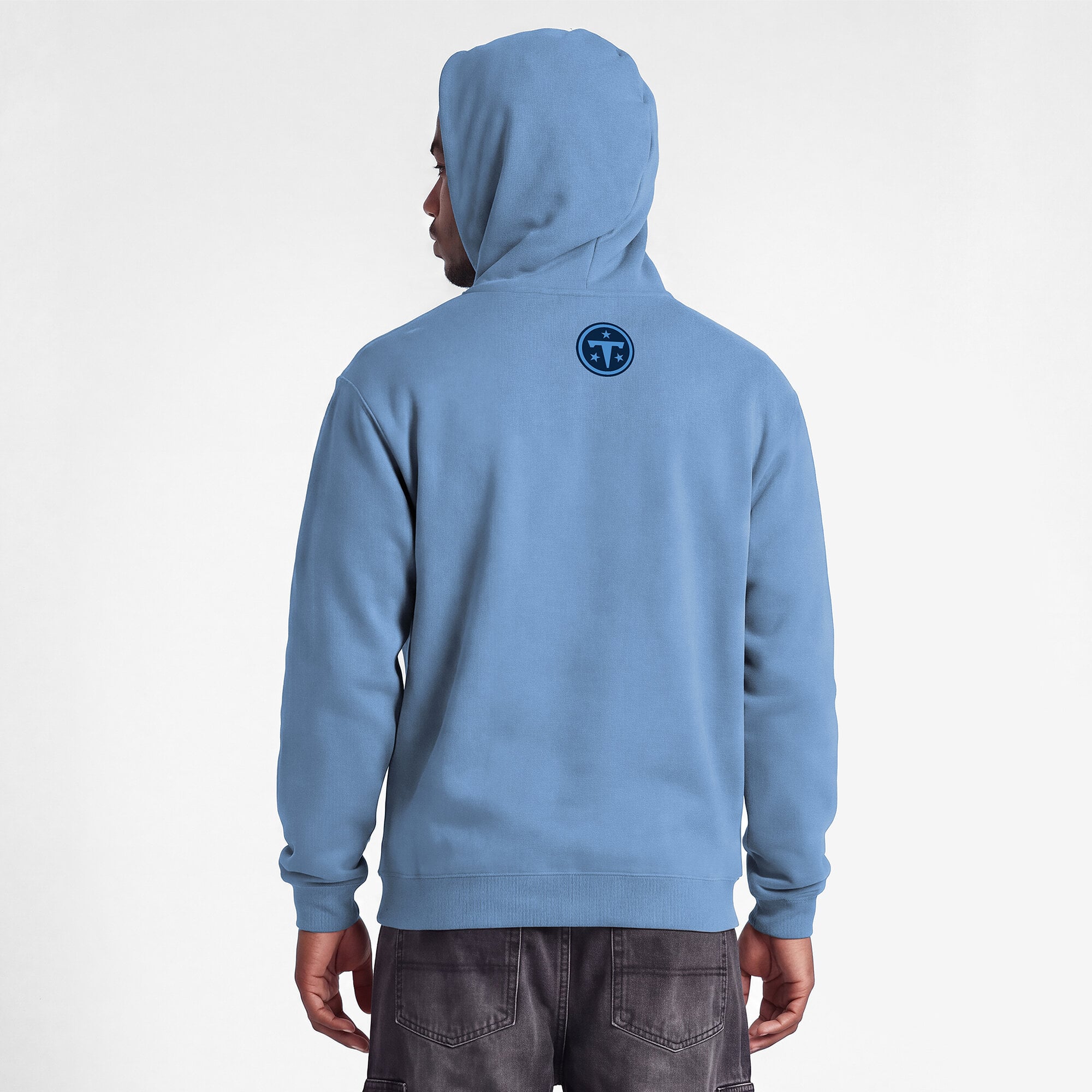 Sweat-shirt à capuche intégral bleu clair Disney x Champion Tennessee Titans pour homme