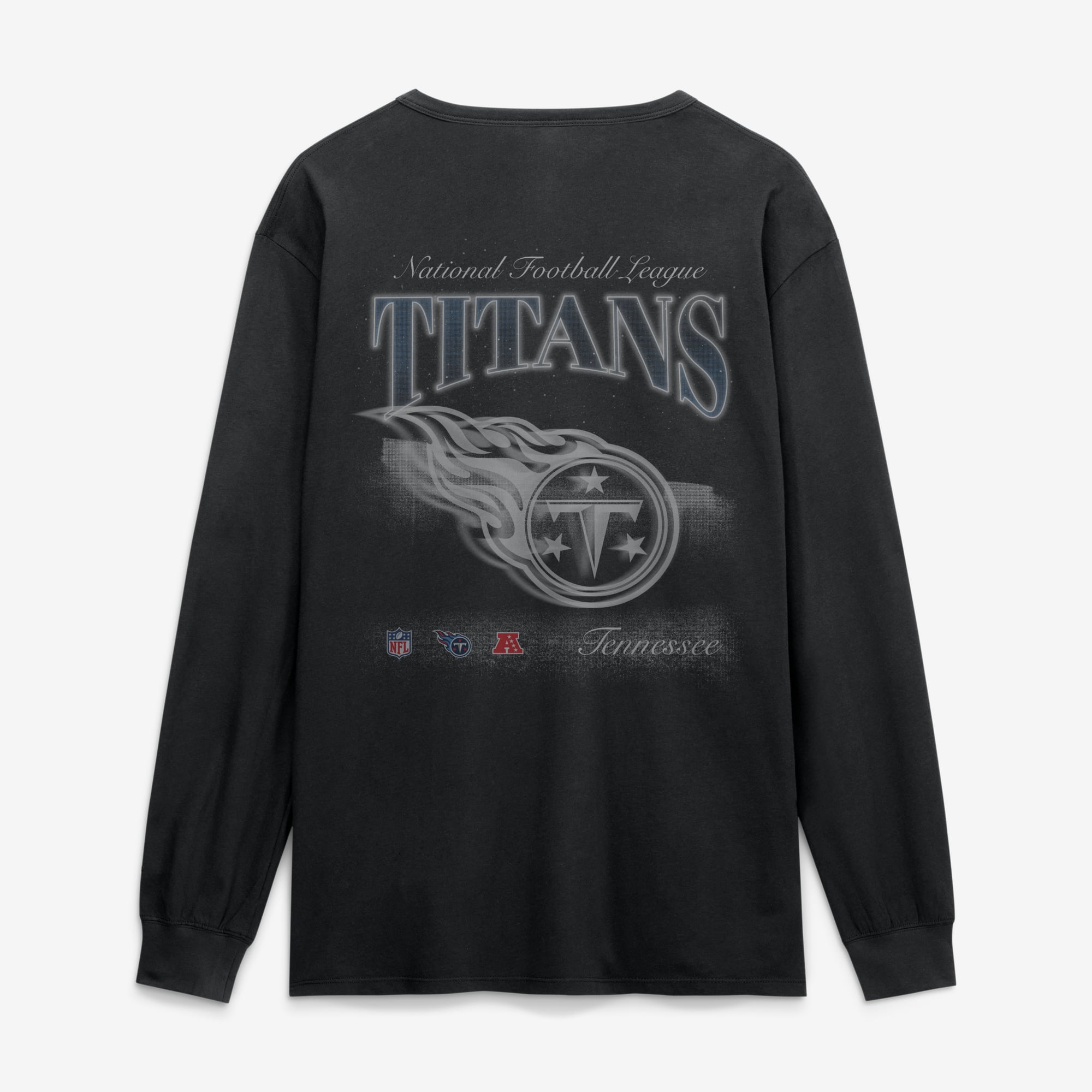 T-shirt à manches longues Fanatics Black Tennessee Titans Midnight Falls pour homme
