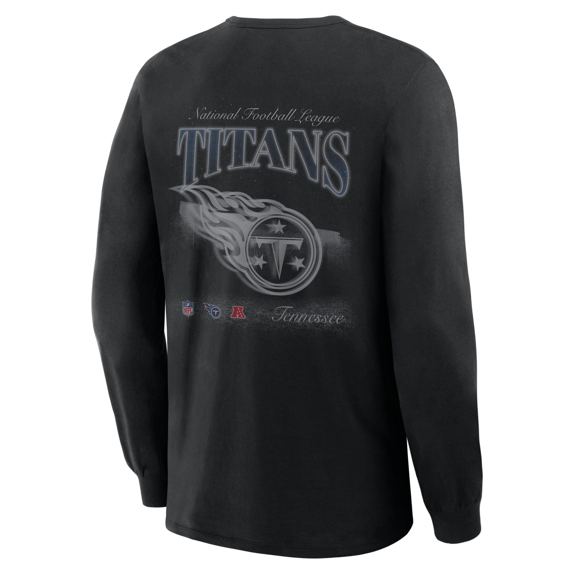 T-shirt à manches longues Fanatics Black Tennessee Titans Midnight Falls pour homme