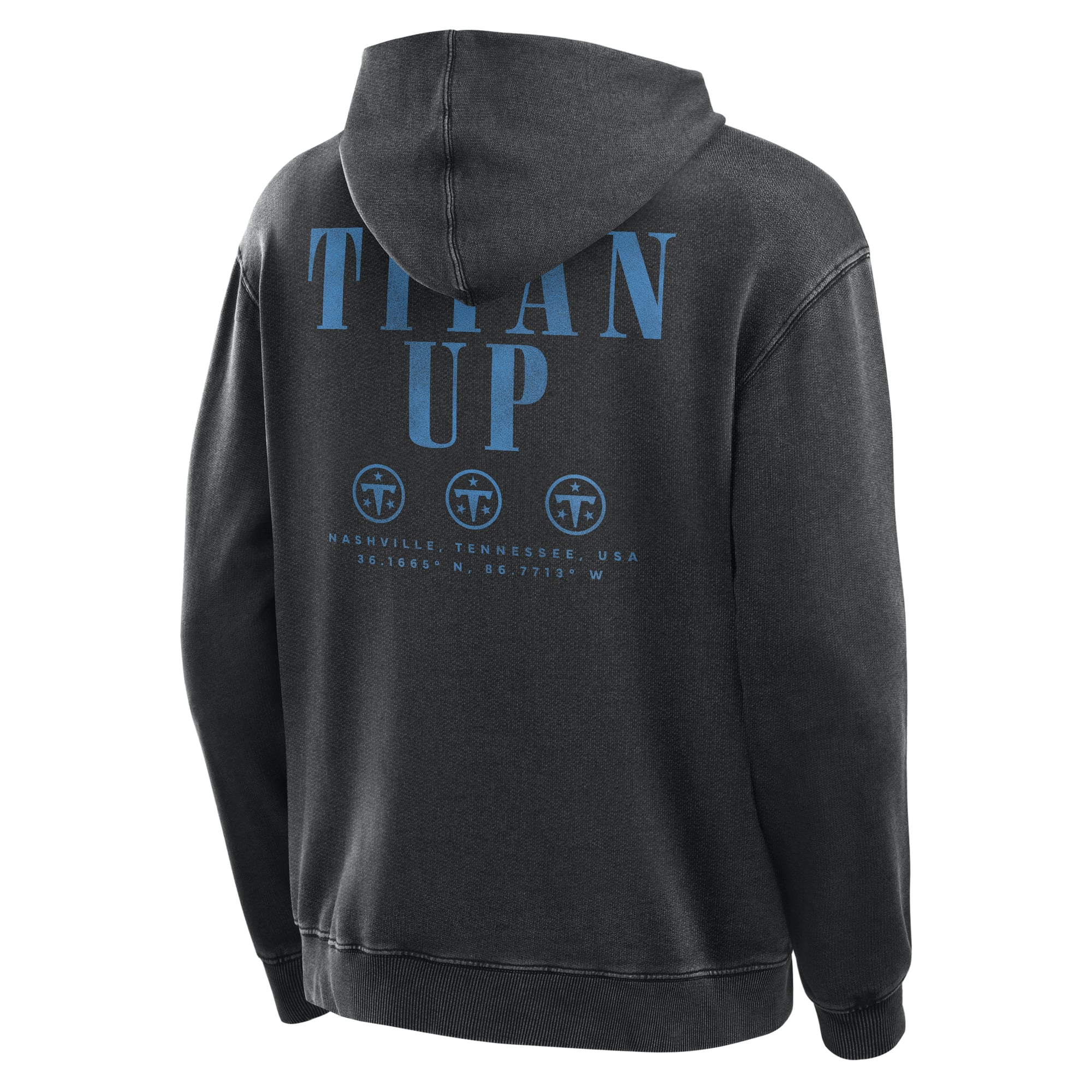 Men's Fanatics Black Tennessee Titans Relaxed Intense Rivalry French Terry Hoodie